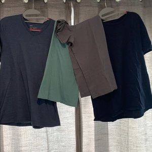 4 Public Opinion shirts. 3 v-necks. 1 crew neck.